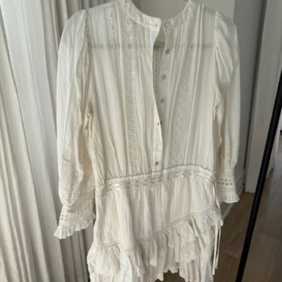 LoveShack Fancy White Lace Mini Dress - Picture 3 of 7